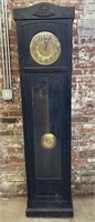 Antique Grandfather Clock 17.75” x 10.25” x 78”