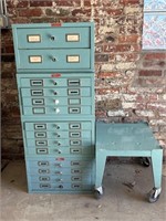 Vintage Pixmobile Metal Storage Cabinet with