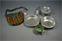 Girl Scout Mess kit w/ plastic cup 1971