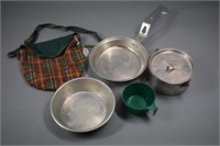 Girl Scout Mess kit w/ plastic cup 1962