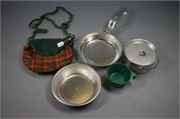 Girl Scout Mess kit w/ plastic cup 1954