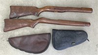 (2) Ruger 10/22 Wood Gun Stocks and (2) Pistol