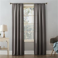 Solid Rod Pocket Curtain Panel, 38" x 84", Gray