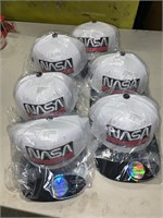 LOT OF 6 HATS (NASA)