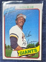 VIDA BLUE 1980 TOPPS CARD