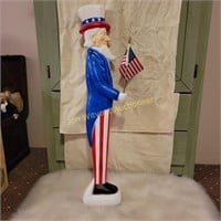 3 ft tall Blow Mold  Uncle Sam