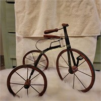 Vintage  Doll Tricycle  Red Wheels
