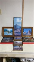 Framed deer & Mountain Prints & Photographs