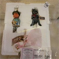 Wizard of Oz Ornaments in sets of Three