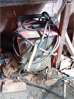 220 welder with hood. Not tested at time of