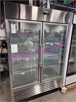 1X, 54"X83"T CHEF FREEZER, 2 GLASS DR. S/S, ST3079