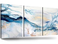 Wall Art for Living Room Blue Extra Large 60”x20”