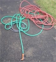 (3) Groups of garden hose.