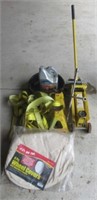 3-Ton floor jack, 4-way wrench, tow straps, etc.