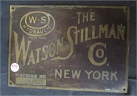 Bronze/brass Watson-Stilman New York plaque.