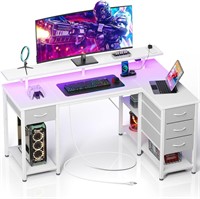 55.1" L-Shaped Computer Desk