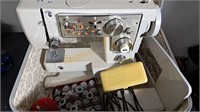 JC Penny Sewing Machine w. Case Extras