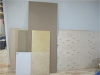(4) Various size sheets of plywood, particle