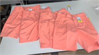 LOT OF 4 MENS DRI FIT SHORTS PINK 40