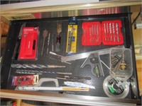 Contents of drawer that includes drill bits, NIP