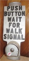 Metal Push button for walk signal. Measures: