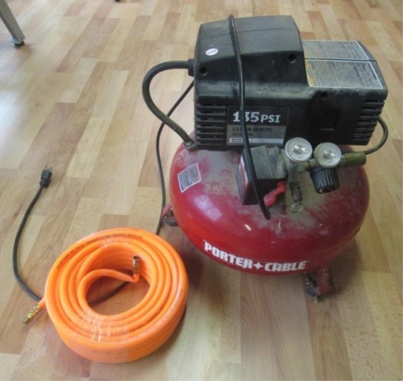 Porter Cable 135PSI pancake compressor.