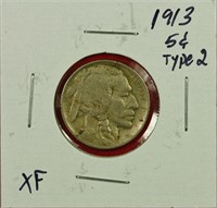 1913 Ty.2 Buffalo Nickel XF