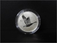 20 DOLLAR FINE SILVER 2014 PROOF CANADA GOOSE COIN