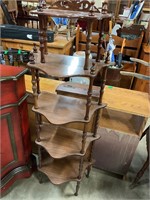 Antique 5 tier shelf