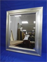 Framed Beveled Glass Mirror 22" X 29"