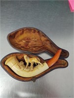 ~Antique Smoking Pipe in Case