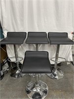 Set of 4 Adjustable Barstool/Island Chairs