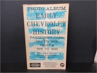 1966 PHOTO BOOK EARLY CHEVROLET CARS & TRUCKS