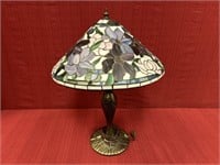 Tiffany Style Stained Glass Lamp, 22 in. H
