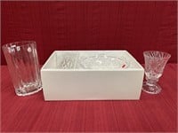 Cristal D’Arques Joanna2 Pc. Set 8.5 in. Vase and
