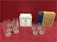 2 Sets Glassware:  Longaberger Woven Traditions