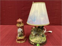 2 Thomas Kinkade Items:  Night Light Lamp,