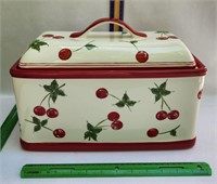Target Home cherries jubilee ceramic bread box