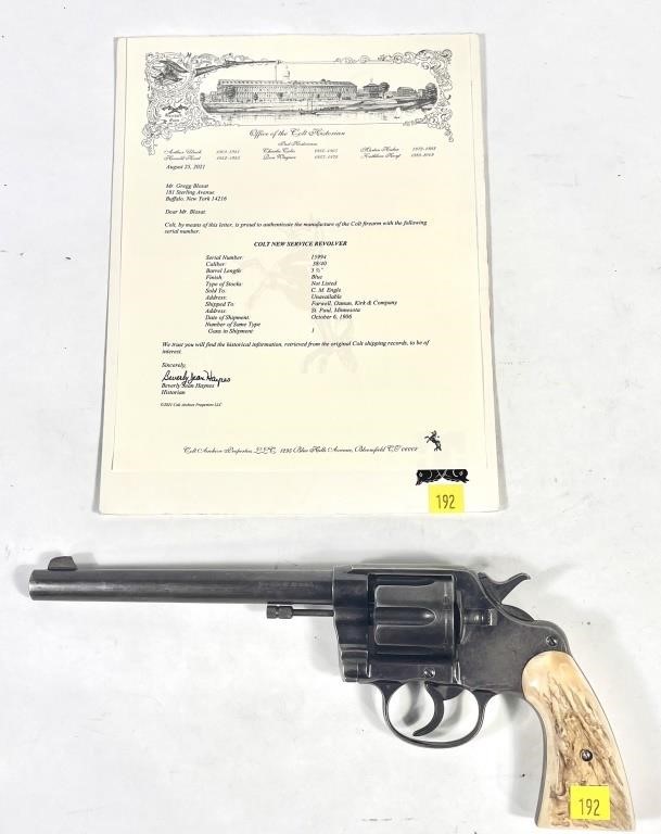Colt New Service .38/.40 D.A. Revolver,