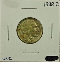 1938-D Buffalo Nickel UNC