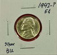 1942-P Silver Jefferson Nickel BU