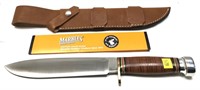 Marbles Loveless trail knife with leather