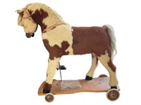 Pull Along Riding Wheeled Horse Toy