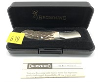 Browning stag LB folder, 307 1-blade folding knife