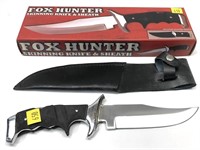 Fox hunter skinning knife and sheath in box