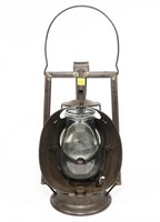 Dietz Acme Inspector lamp with embossed glass