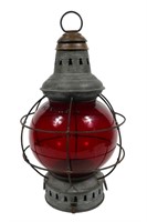 Pekins globe lantern with 8" Perkins embossed