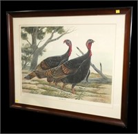 "The Wild One" signed and numbered turkey print,