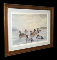 Andrew Curzmann signed and numbered duck print,