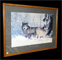 "Wolves" by Michael H. Francis  framed poster,